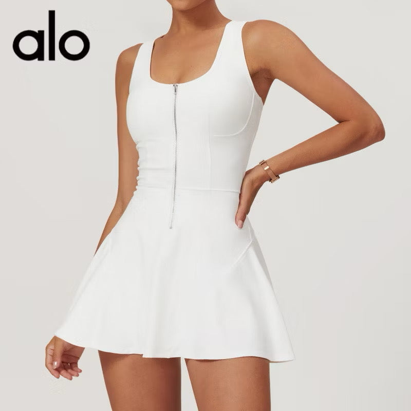 ALO soft Carefree ½-Zip Dress