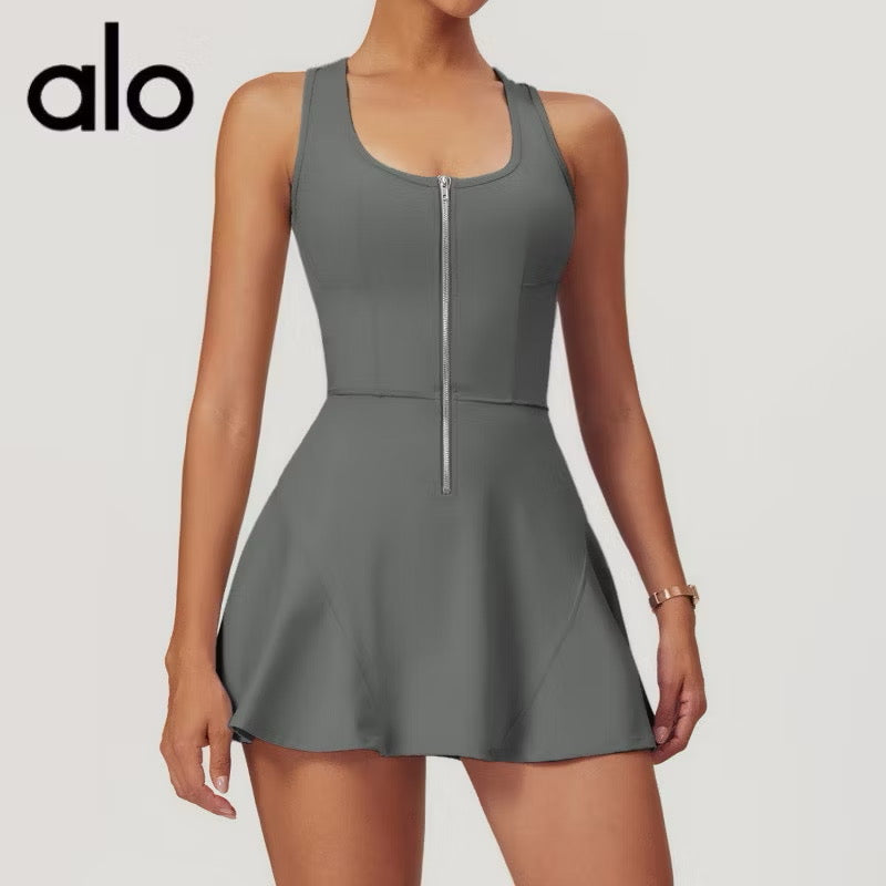 ALO soft Carefree ½-Zip Dress