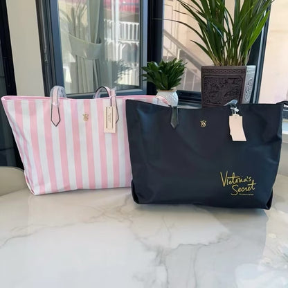 VS striped tote bag