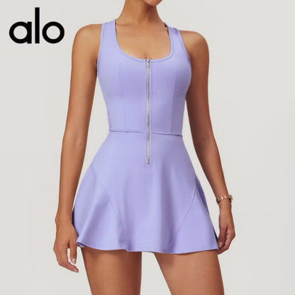 ALO soft Carefree ½-Zip Dress
