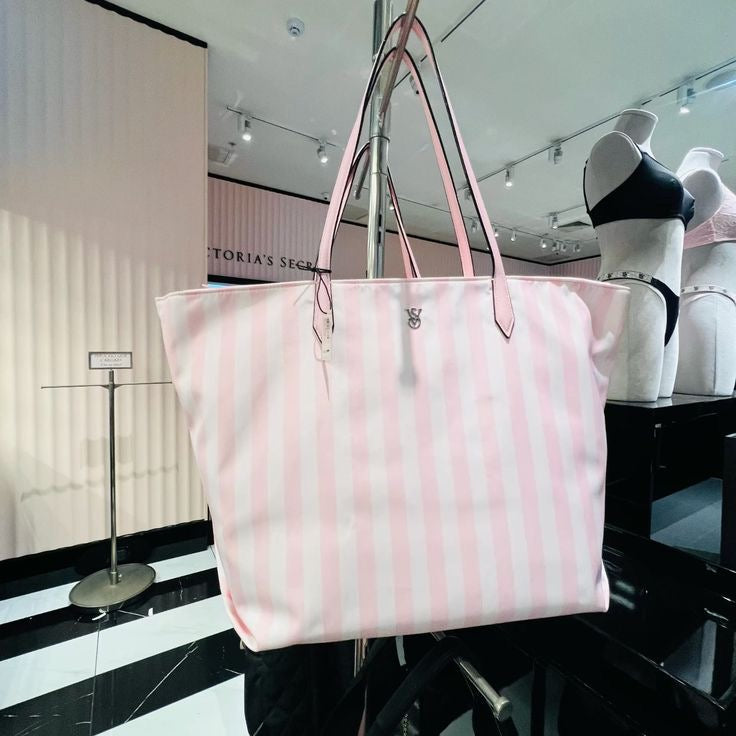 VS striped tote bag