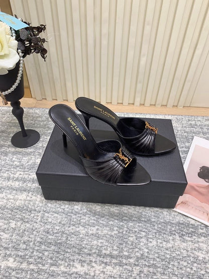 women saint laurent mule babylone 90mm