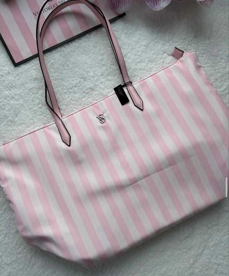 VS striped tote bag