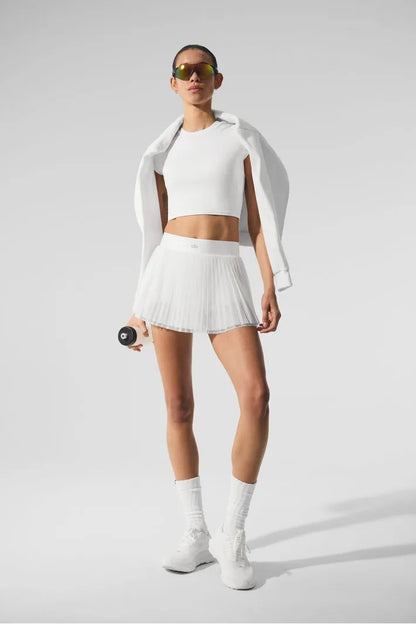 ALO Mesh Baseline Tennis Skirt