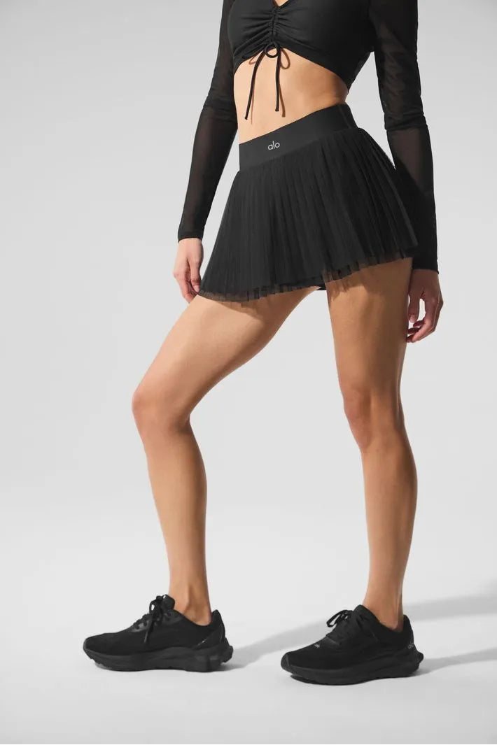 ALO Mesh Baseline Tennis Skirt